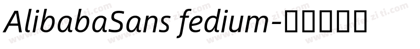 AlibabaSans fedium字体转换